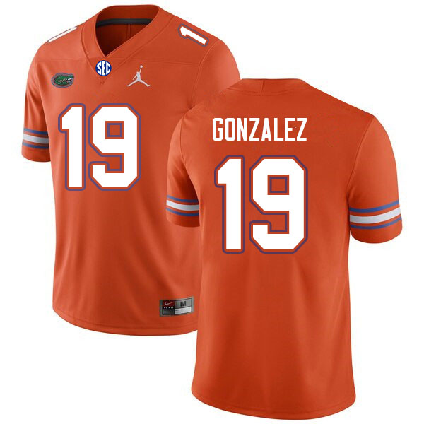 Men #19 Alex Gonzalez Florida Gators College Football Jerseys Sale-Orange